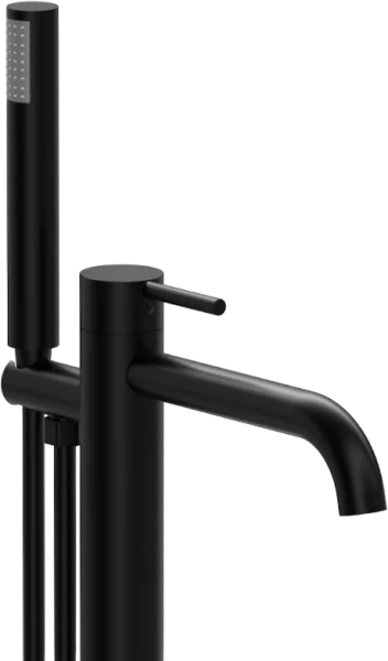 Напольный смеситель для ванны с душем Raiber Graceful RPB-010 С ВНУТРЕННЕЙ ЧАСТЬЮ, черный фото в интернет-магазине «Wasser-Haus.ru»