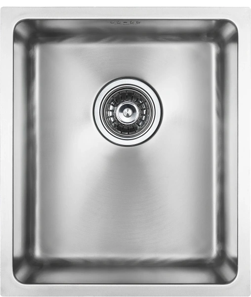 Комплект Мойка кухонная Paulmark Vista PM904438-BS брашированная нержавеющая сталь + Смеситель Skalen Sk213020-SS фото в интернет-магазине «Wasser-Haus.ru»