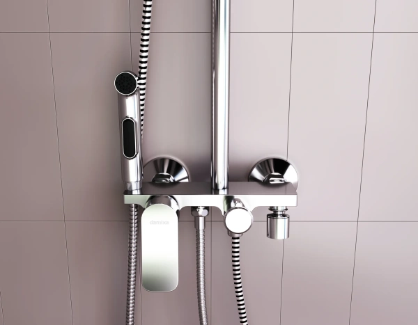 Душевая стойка Damixa Apollo DX220910000 хром фото в интернет-магазине «Wasser-Haus.ru»