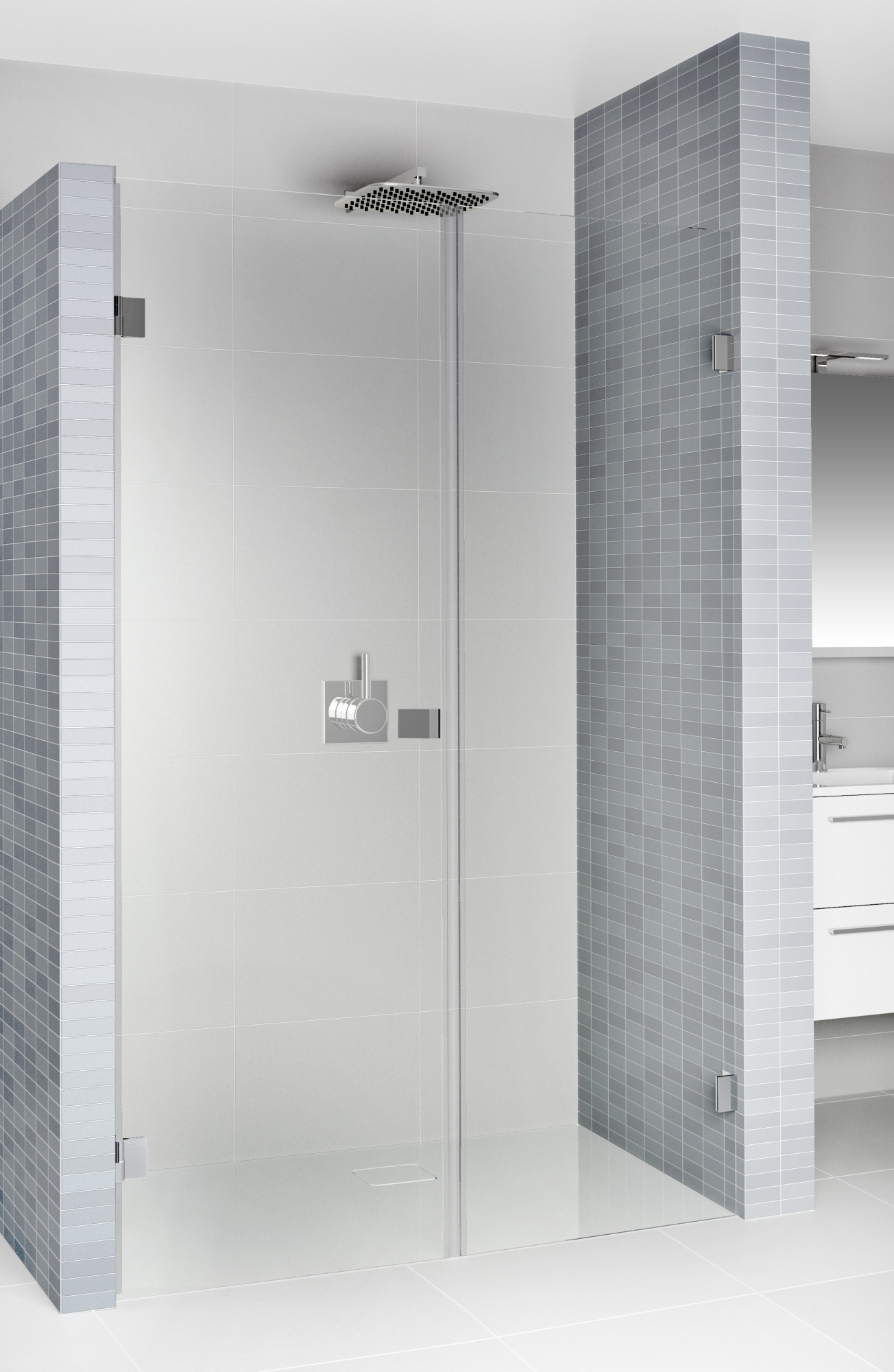 Душевая дверь в нишу Riho Scandic Mistral M102 90 см, L фото в интернет-магазине «Wasser-Haus.ru»