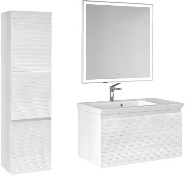 Мебель для ванной Raval Meier 85, белая фото в интернет-магазине «Wasser-Haus.ru»