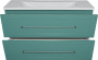 Мебель для ванной Misty Марта 100 подвесная бирюзовая фото в интернет-магазине «Wasser-Haus.ru»