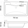 Мебельная раковина Misty Атлантик 4623723685666 70 фото в интернет-магазине «Wasser-Haus.ru»