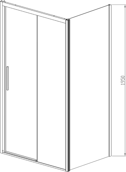 Душевой уголок Vincea Soft VSR-3SO9012CLB 120х90 см, профиль черный фото в интернет-магазине «Wasser-Haus.ru»
