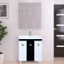 Мебель для ванной Misty Эллада 75 белая, черная фото в интернет-магазине «Wasser-Haus.ru»