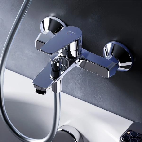 Смеситель для ванны с душем AM.PM Crave F9C10000, хром фото в интернет-магазине «Wasser-Haus.ru»