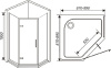 Душевой уголок Weltwasser WW950 950P1-90 фото в интернет-магазине «Wasser-Haus.ru»