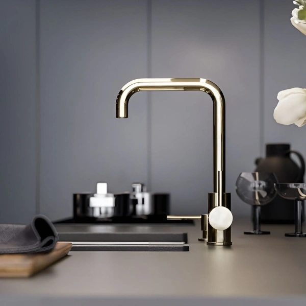 Смеситель для кухни ALVEUS OZ MONARCH GOLD фото в интернет-магазине «Wasser-Haus.ru»