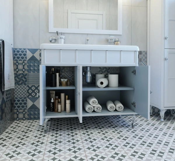 Мебель для ванной комнаты Caprigo Borgo 120 белая фото в интернет-магазине «Wasser-Haus.ru»