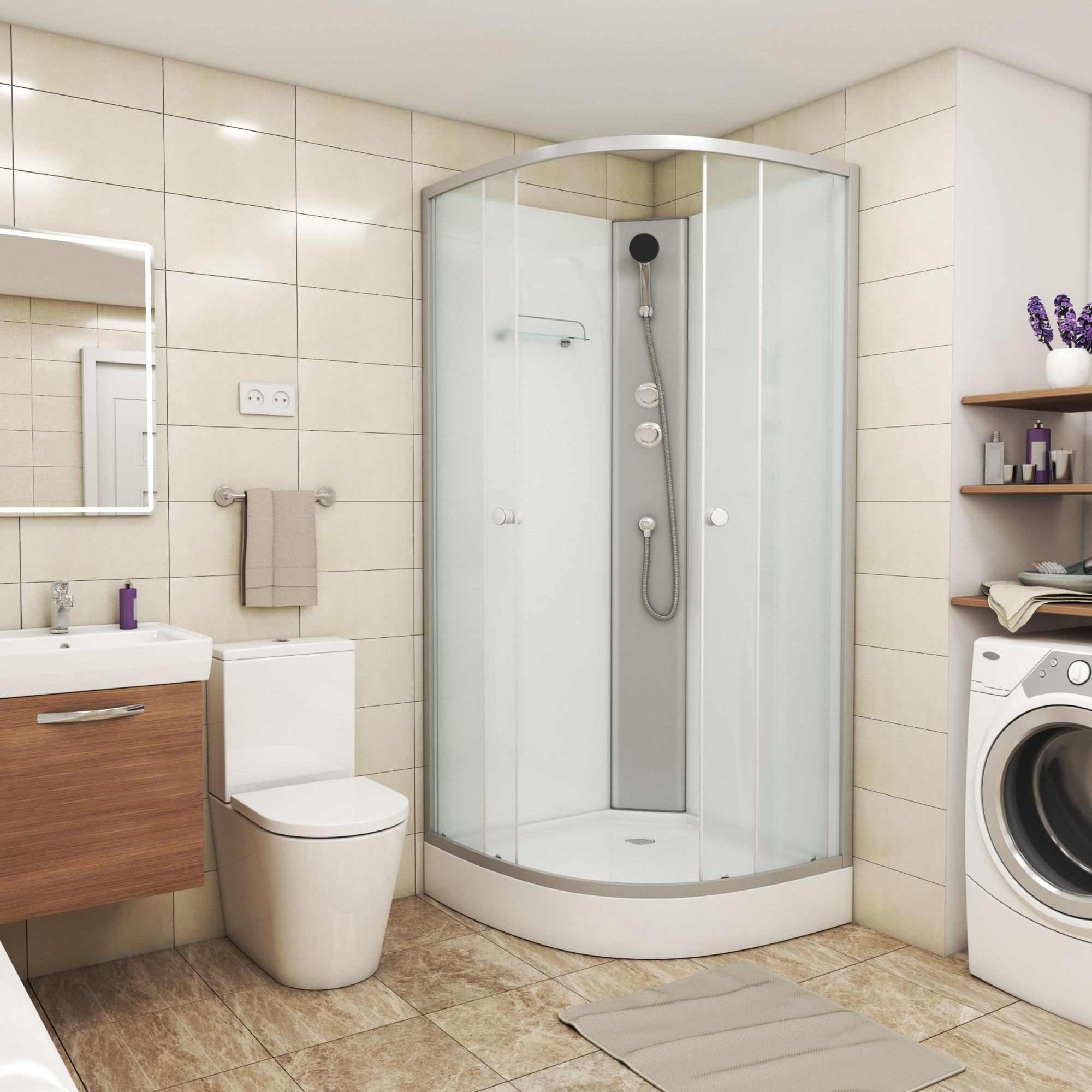 Душевая кабина Niagara NG-4301-08BK фото в интернет-магазине «Wasser-Haus.ru»