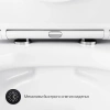 Унитаз подвесной AM.PM Sense C741701SC безободковый, с микролифтом фото в интернет-магазине «Wasser-Haus.ru»