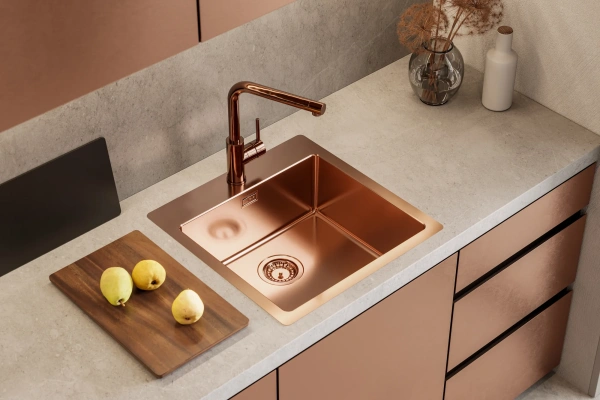 Смеситель для кухни Alveus Zeos 1136502 медь фото в интернет-магазине «Wasser-Haus.ru»