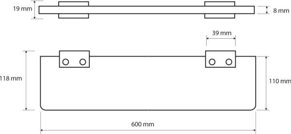Полка Bemeta Via 135002242 фото в интернет-магазине «Wasser-Haus.ru»