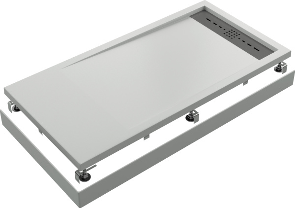 Поддон для душа Good Door Stella 120x80, с ножками и экраном фото в интернет-магазине «Wasser-Haus.ru»