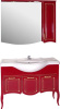 Мебель для ванной ASB-Woodline Эмили 105 красная, патина золото фото в интернет-магазине «Wasser-Haus.ru»