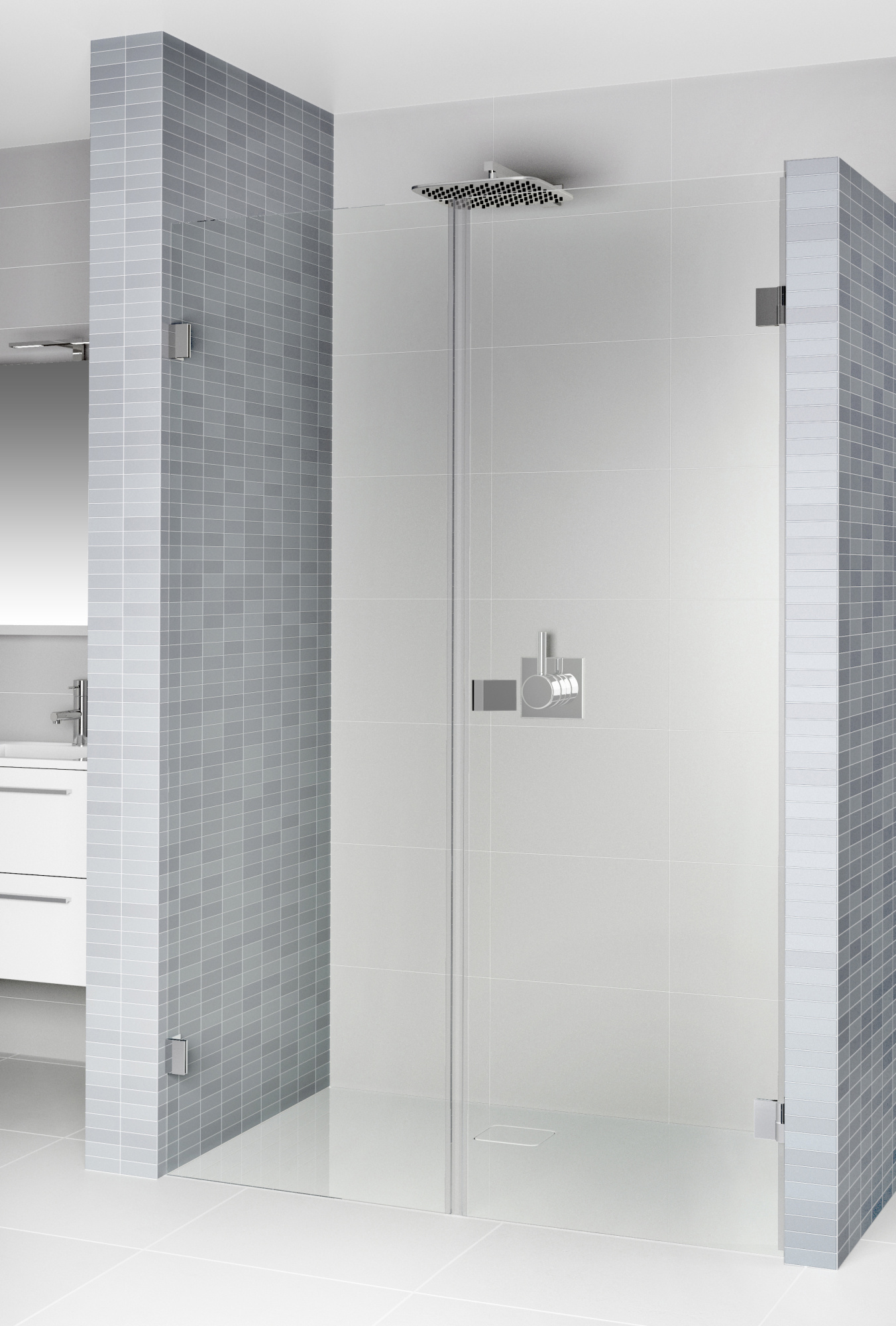 Душевая дверь в нишу Riho Scandic Mistral M102 100 см, R фото в интернет-магазине «Wasser-Haus.ru»