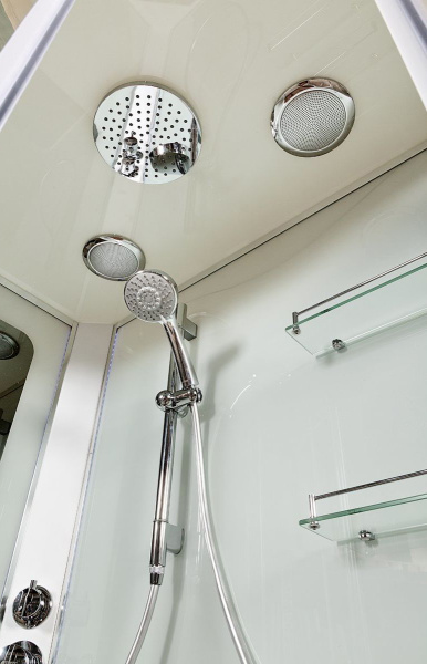 Душевая кабина DTO A102LLED+GMKN с средним поддоном фото в интернет-магазине «Wasser-Haus.ru»