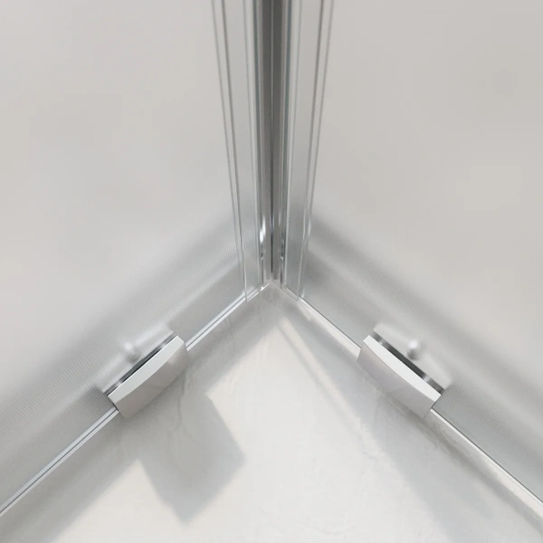 Душевой уголок BelBagno Luce A-2-90-P-Cr 90x90, профиль хром, стекло рифленое фото в интернет-магазине «Wasser-Haus.ru»