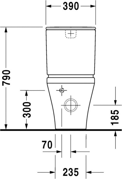 Унитаз-компакт Duravit DuraStyle 215509, с бачком и крышкой-сиденьем фото в интернет-магазине «Wasser-Haus.ru»