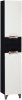 Шкаф-пенал Misty Франко венге, белый L с бельевой корзиной фото в интернет-магазине «Wasser-Haus.ru»