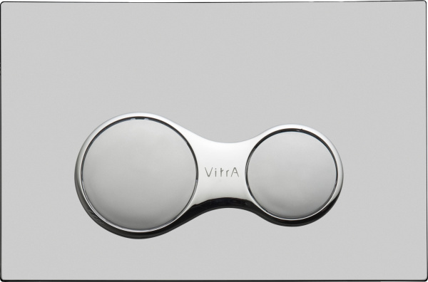 Смывной бачок скрытого монтажа VitrA 800-2020 с кнопкой смыва, хром фото в интернет-магазине «Wasser-Haus.ru»