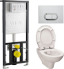 Комплект VitrA S20 9004В003-7202 кнопка хром фото в интернет-магазине «Wasser-Haus.ru»