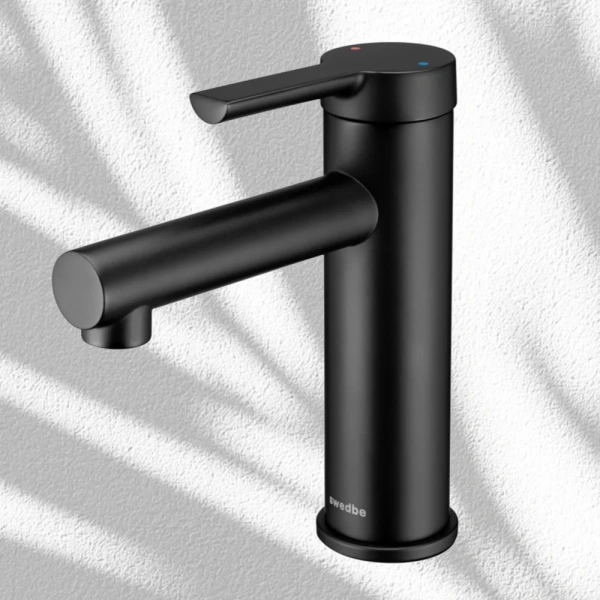 Смеситель для раковины Swedbe Diana 1010B черный матовый фото в интернет-магазине «Wasser-Haus.ru»