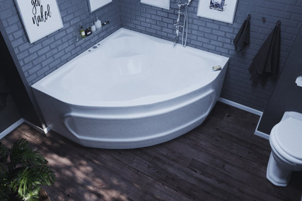 Акриловая ванна Акватек Сириус SIR164-0000002 160x160 вклеенный каркас фото в интернет-магазине «Wasser-Haus.ru»