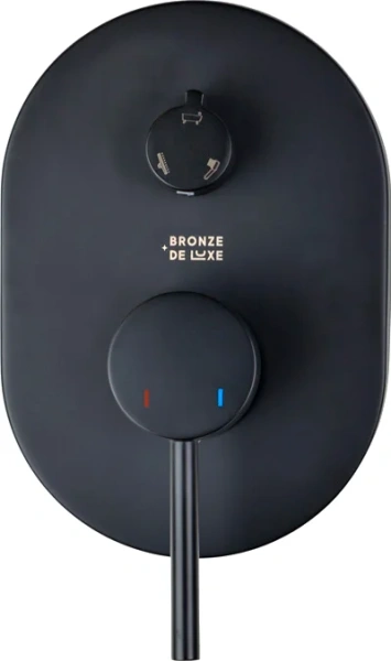 Душевой комплект Bronze de Luxe Scandi 14582B С ВНУТРЕННЕЙ ЧАСТЬЮ, черный фото в интернет-магазине «Wasser-Haus.ru»