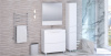 Шкаф-пенал АВН Фиджи 35 L, напольный, белый фото в интернет-магазине «Wasser-Haus.ru»