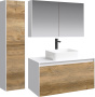 Мебель для ванной Aqwella 5 stars Mobi 100 белая, дуб балтийский фото в интернет-магазине «Wasser-Haus.ru»