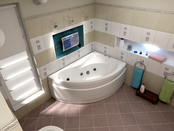 Акриловая ванна Bas Вектра 150x90 R с г/м фото в интернет-магазине «Wasser-Haus.ru»