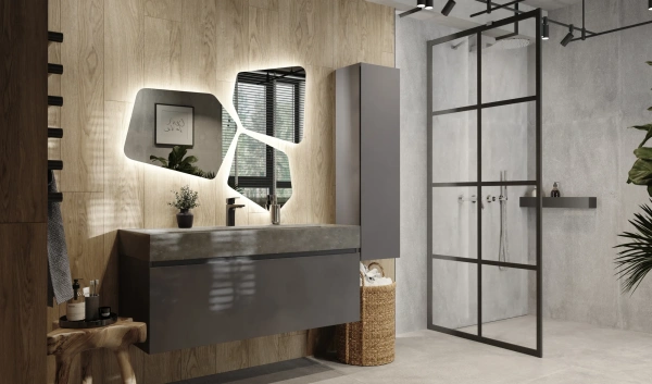 Мебель для ванной Raval Facet 120 антрацит фото в интернет-магазине «Wasser-Haus.ru»
