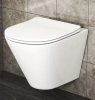 Комплект Унитаз подвесной Bauedge Bau Nimb безободковый, с микролифтом, белый + Инсталляция DIWO + Кнопка 7320 белая фото в интернет-магазине «Wasser-Haus.ru»