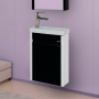 Мебель для ванной Misty Мини 40 подвесная, черная фото в интернет-магазине «Wasser-Haus.ru»