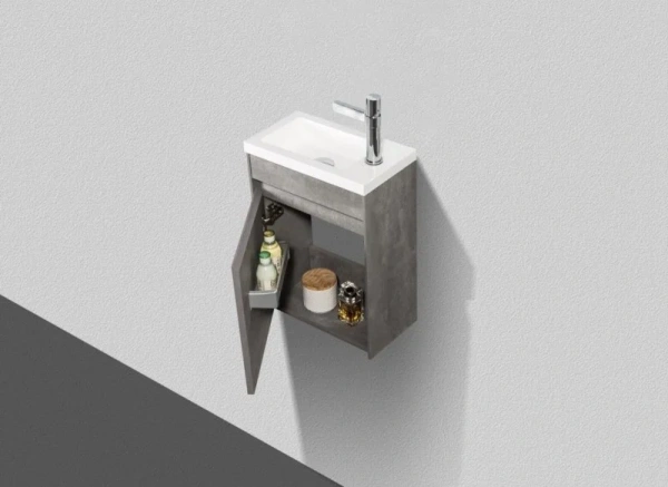 Мебель для ванной BelBagno Pietra Mini 40 L stucco cemento фото в интернет-магазине «Wasser-Haus.ru»