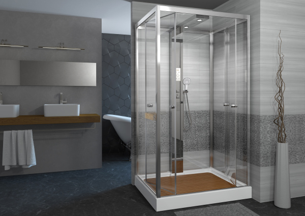 Душевая кабина DTO Z122ESPOO с средним поддоном фото в интернет-магазине «Wasser-Haus.ru»