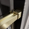 Душевой уголок Veconi Premium Trento PTC-SP-40G 140x80, профиль брашированное золото, стекло прозрачное фото в интернет-магазине «Wasser-Haus.ru»