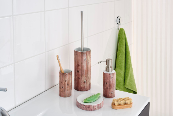 Стакан Ridder Woody 2112108 бежевый/коричневый фото в интернет-магазине «Wasser-Haus.ru»