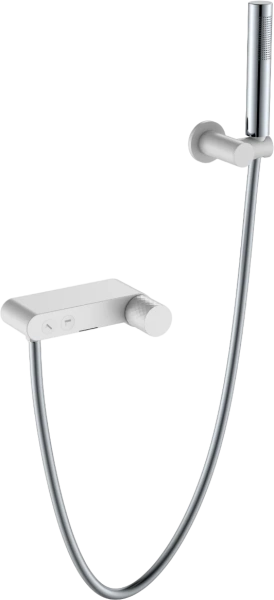 Смеситель для ванны с душем Boheme Stick 123-WCR white diamond chrome фото в интернет-магазине «Wasser-Haus.ru»