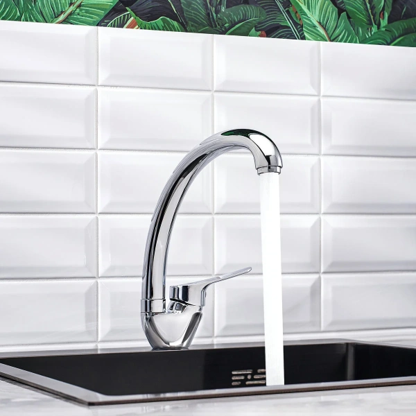 Смеситель для кухни BOOU B8290-10F хром фото в интернет-магазине «Wasser-Haus.ru»