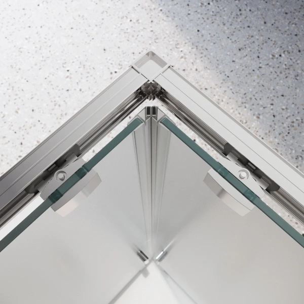 Душевой уголок BelBagno Luce A-2-90-P-Cr 90x90, профиль хром, стекло рифленое фото в интернет-магазине «Wasser-Haus.ru»