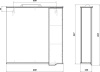 Мебель для ванной Sanstar Bianco 85 фото в интернет-магазине «Wasser-Haus.ru»