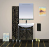 Мебель для ванной Misty Джулия 85 черная краколет фото в интернет-магазине «Wasser-Haus.ru»