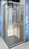 Душевой уголок GuteWetter Practic Square GK-433 75x75 см стекло бесцветное, профиль матовый хром фото в интернет-магазине «Wasser-Haus.ru»
