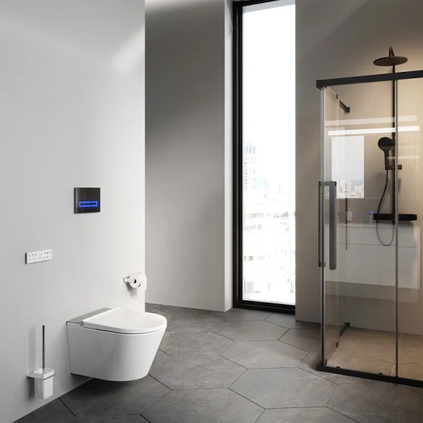 Унитаз подвесной AM.PM Inspire CCC501700SC безободковый с биде фото в интернет-магазине «Wasser-Haus.ru»