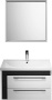 Мебель для ванной Iddis Color Plus 70 белая, темное дерево фото в интернет-магазине «Wasser-Haus.ru»