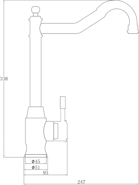 Смеситель для кухни Steel Hammer Inox SH 5208 INOX фото в интернет-магазине «Wasser-Haus.ru»