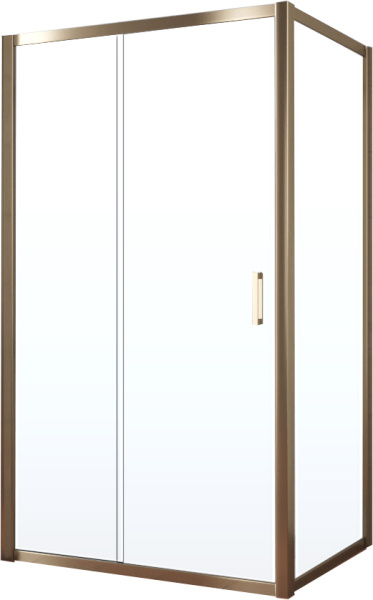 Душевой уголок Vegas Glass ZP+ZPV TUR NOVO 110*90 05 01 профиль бронза, стекло прозрачное фото в интернет-магазине «Wasser-Haus.ru»