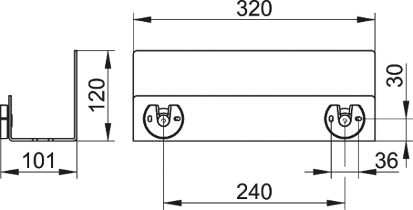 Полка Keuco Universal 24952370000 черная, для душа фото в интернет-магазине «Wasser-Haus.ru»